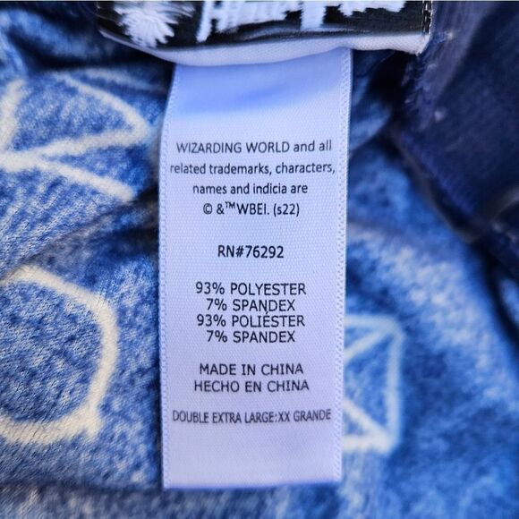 Harry Potter Navy Blue and White Velour Long Sleeve Top and Jogger Pants Set - Picture 14 of 16